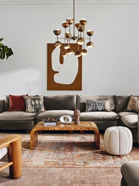  Soho Home Wallace Coffee Table, Mappa Burl 