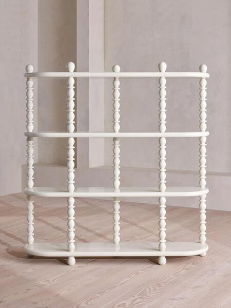 Soho Home Willow Shelving, Cream, Tall 