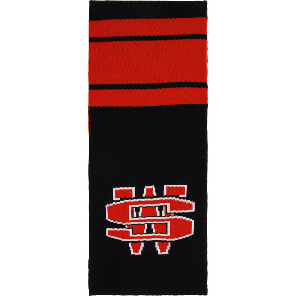  032c Black & Red One Dollar Bill Scarf 