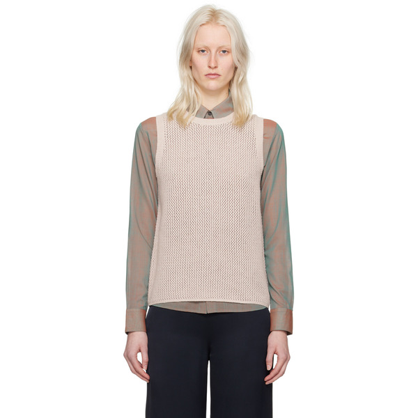  6397 Pink Semi-sheer Vest 