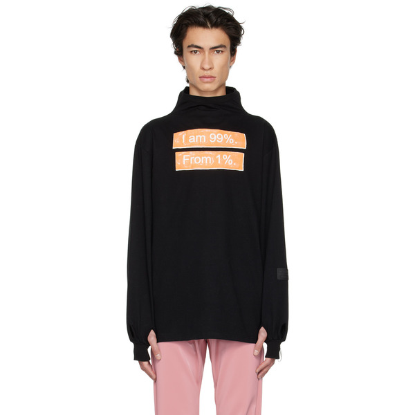  99%is- Black Glow-in-the-dark Long Sleeve T-shirt 