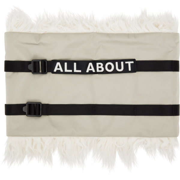  A. A. Spectrum Gray Embroidered Neck Warmer 
