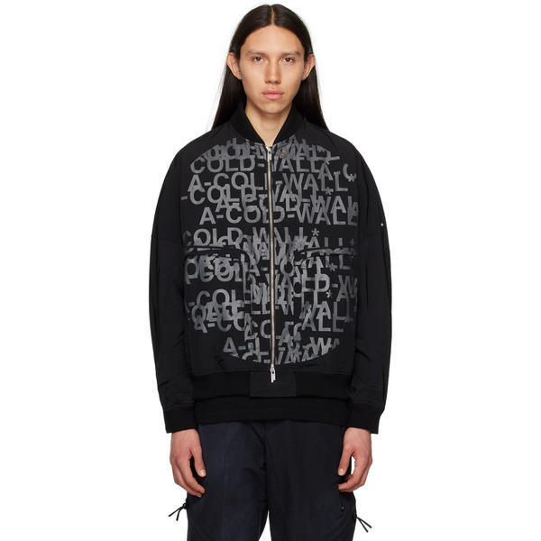  A-cold-wall* Black Printed Bomber Jacket 