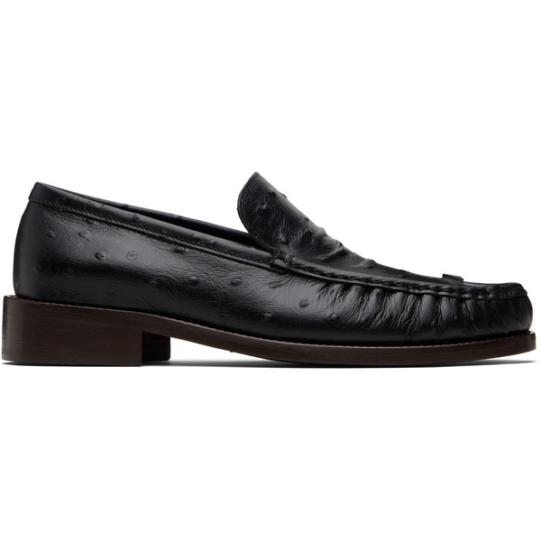  Acne Studios Black Leather Loafers 
