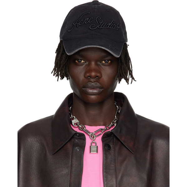  Acne Studios Black Logo Cap 
