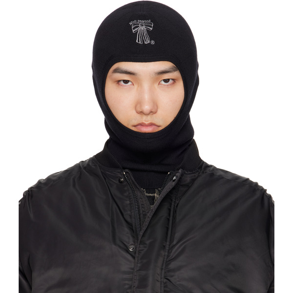  Acne Studios Black Wool Balaclava 