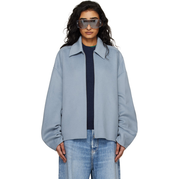  Acne Studios Blue Cashmere Jacket 