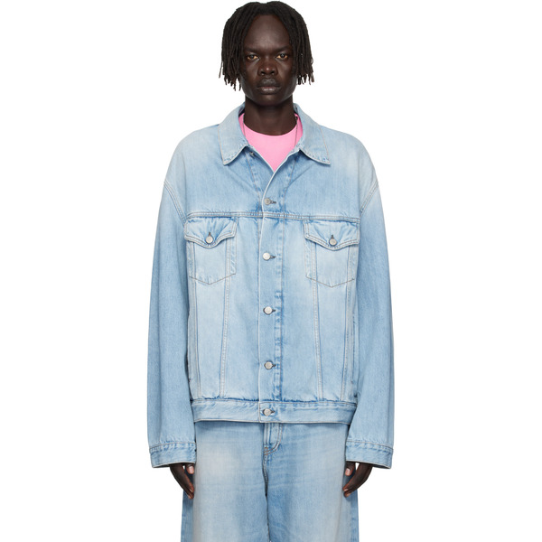  Acne Studios Blue Faded Denim Jacket 