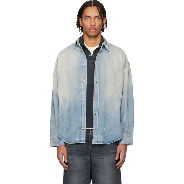  Acne Studios Blue Faded Denim Shirt 