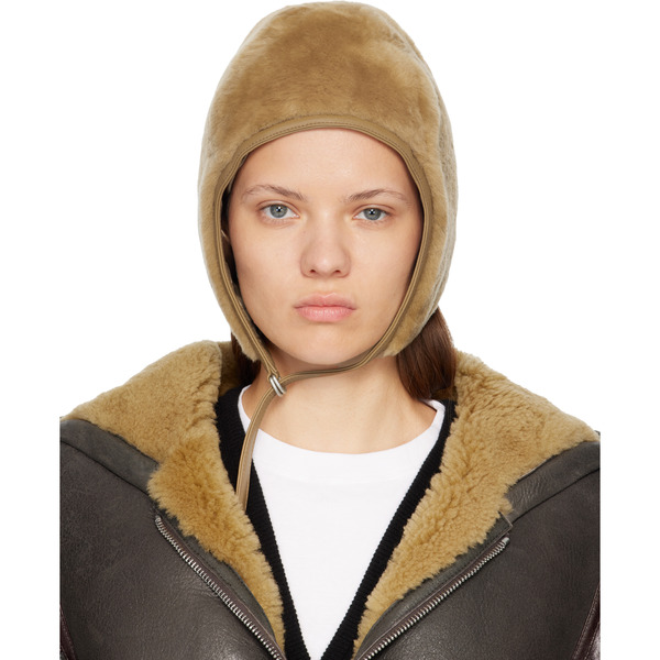  Acne Studios Brown Shearling Hat 