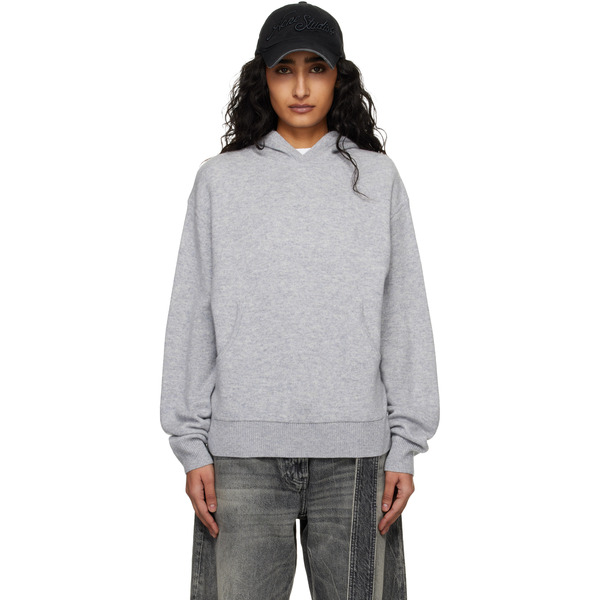  Acne Studios Gray Cashmere Hoodie 