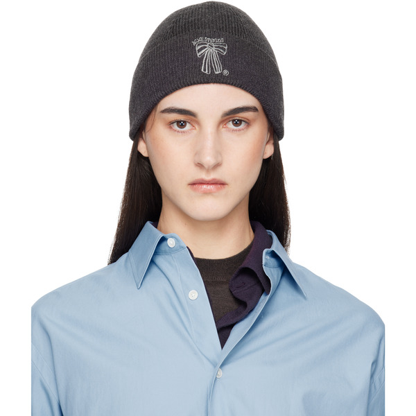  Acne Studios Gray Merino Wool Beanie 