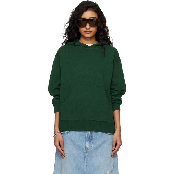  Acne Studios Green Cashmere Hoodie 