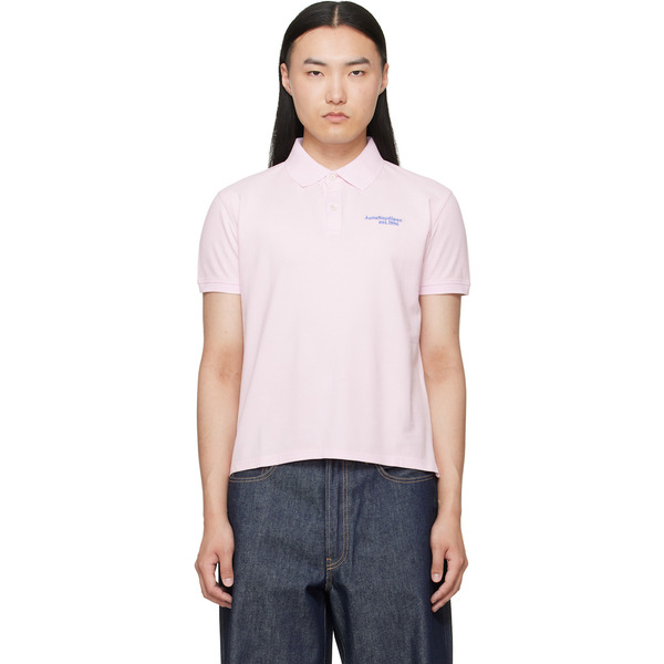  Acne Studios Pink Logo Polo 