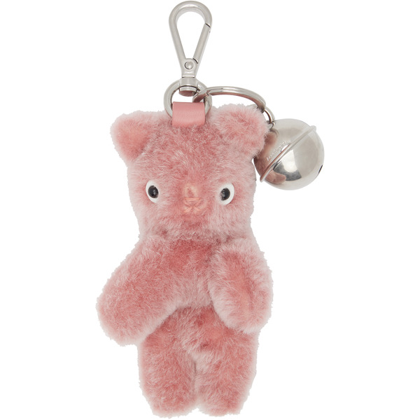  Acne Studios Pink Teddy Bear Keychain 