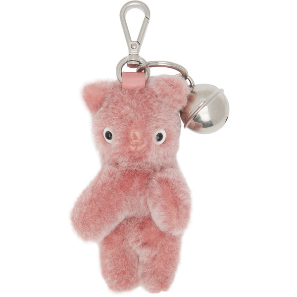  Acne Studios Pink Teddy Bear Keychain 