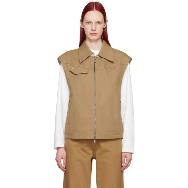  Ader Error Beige Poel Reversible Vest 