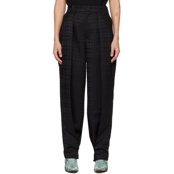  Ader Error Black Ani Trousers 