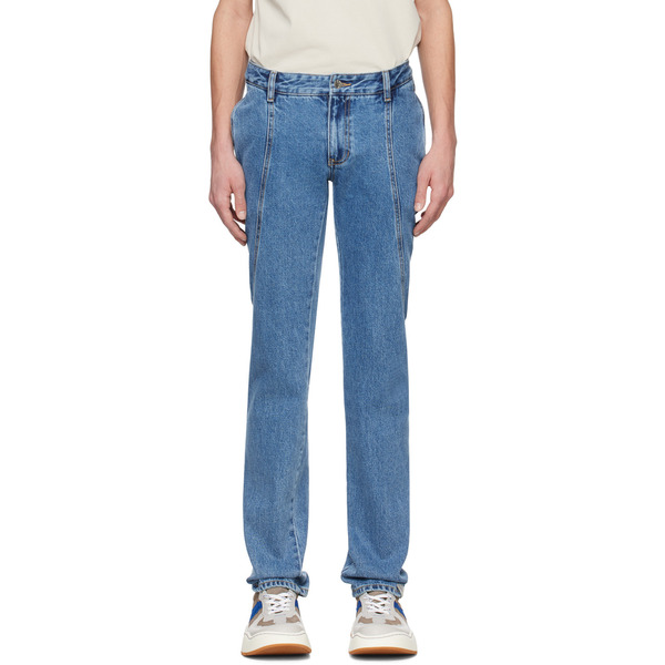  Ader Error Blue Paneled Jeans 