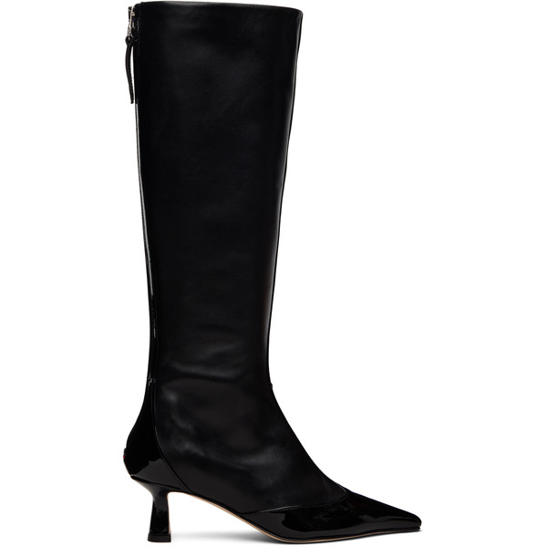  Aeyde Black Alexis Dual-tone Tall Boots 