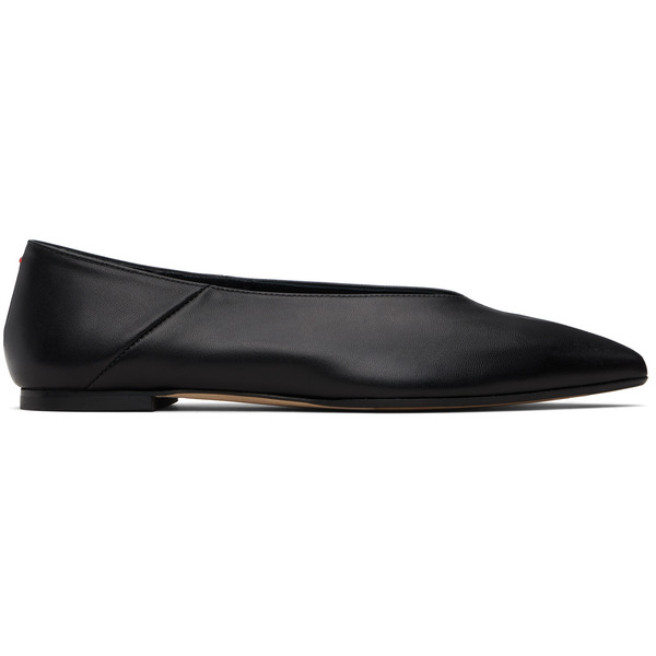  Aeyde Black Moa Pointed-toe Flats 