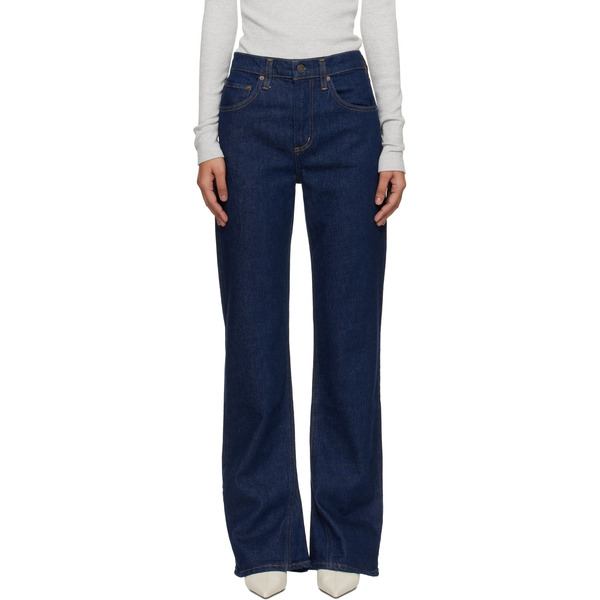  Agolde Blue Mid Rise Kick Boot Comfort Stretch Jeans 