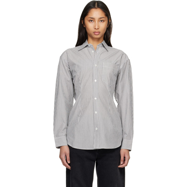  Agolde Gray Cinch Shirt 