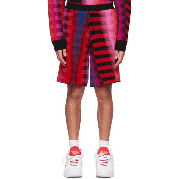  Agr Red Merino Wool Shorts 