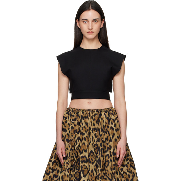  Alaïa Black Belted Blouse 