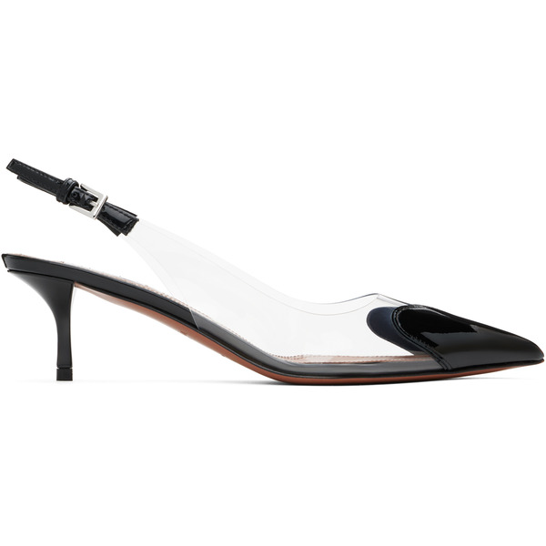  Alaïa Black Le Coeur Slingback Heels 