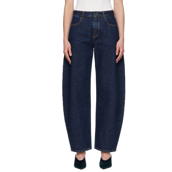  Alaïa Blue Low Round Jeans 