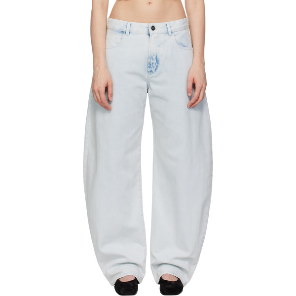  Alaïa Blue Low Waist Round Jeans 