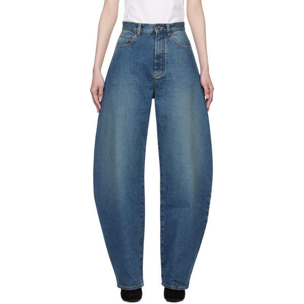  Alaïa Blue Round Jeans 