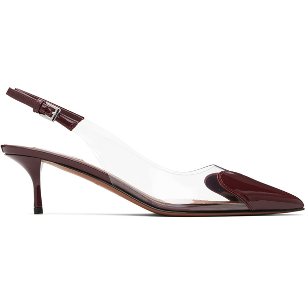 Alaïa Burgundy 'le Coeur' Heels 