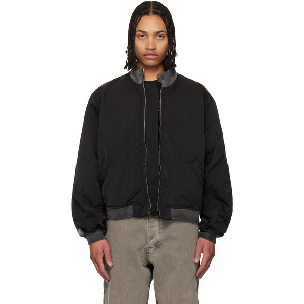  Alexander Digenova Black Rl-bomber Jacket 