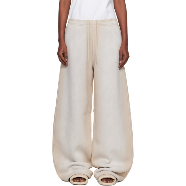  Alexander Wang Gray Crystal Washed Terry Sweatpants 
