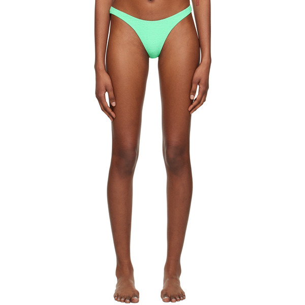  Alexanderwang.t Green Jacquard Bikini Bottom 