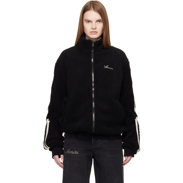  Amiri Black Bones Fleece Jacket 