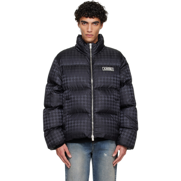 Amiri Black Ma Quad Jacquard Down Jacket 
