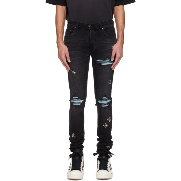  Amiri Black Stud Mx1 Jeans 