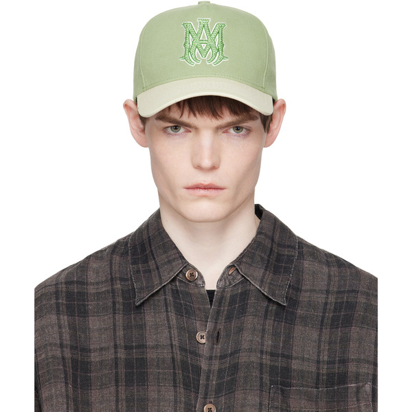  Amiri Green Two Tone Crystal Ma Cap 