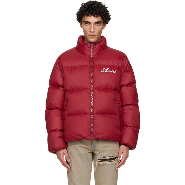  Amiri Red Bones Down Jacket 