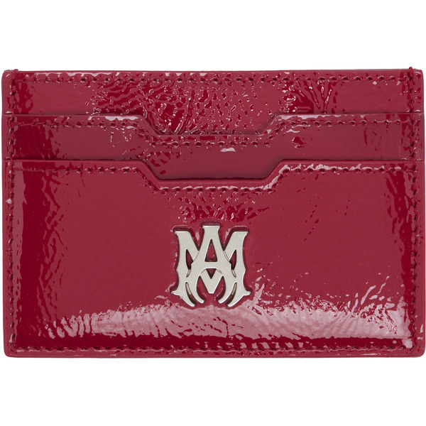  Amiri Red 'ma' Card Holder 
