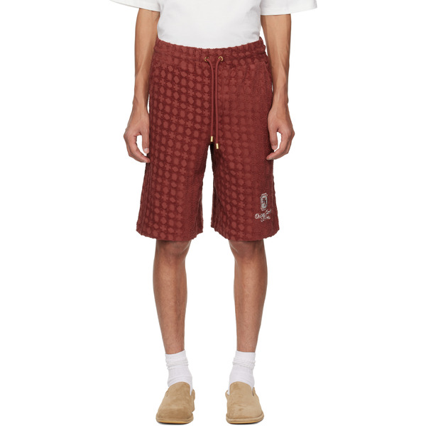  Amiri Red Ma Chateau Oversized Shorts 