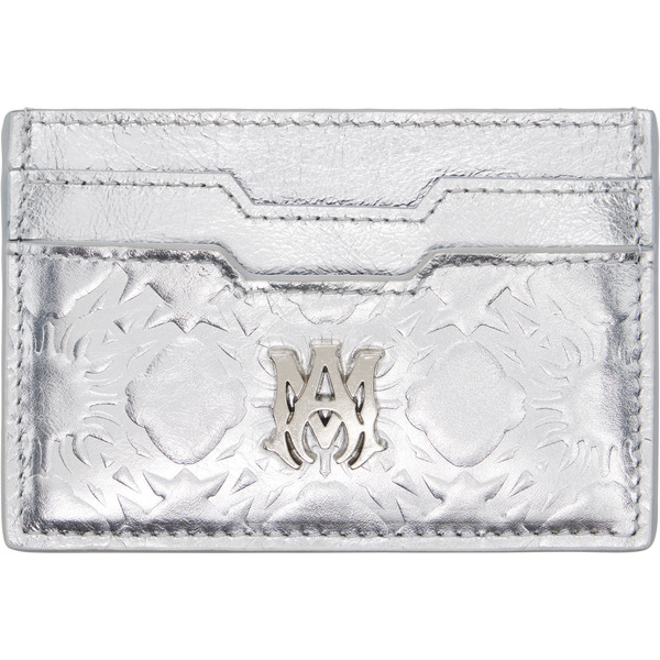  Amiri Silver Ma Quad Foil Card Holder 
