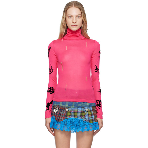  Andersson Bell Pink Augen Turtleneck 