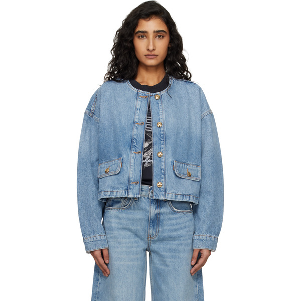  Anine Bing Blue Blanche Jacket 
