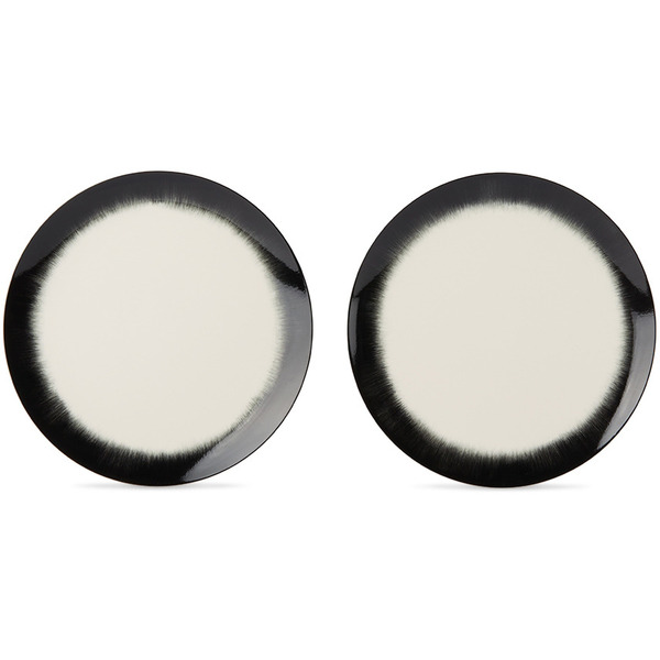  Ann Demeulemeester Off-white & Black Dé Plate Set 
