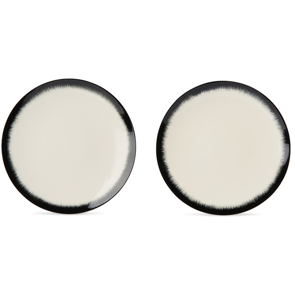  Ann Demeulemeester Off-white & Black Serax Edition Dé Desert Plate Set 