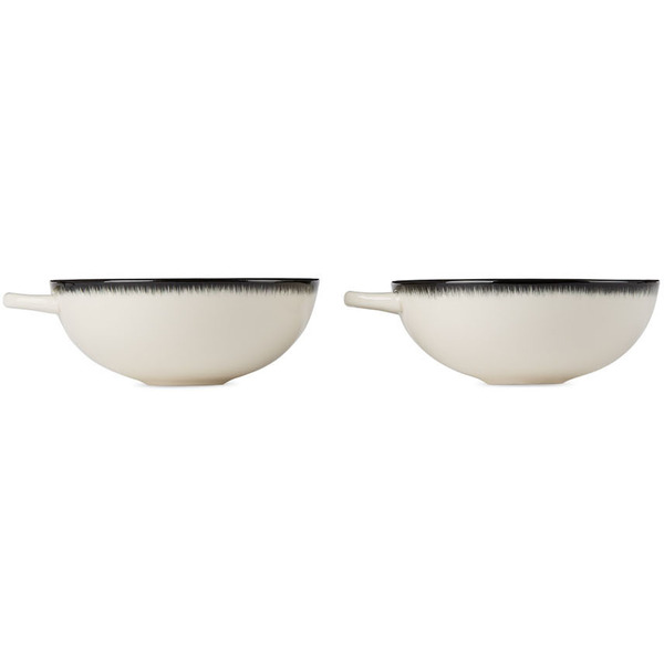  Ann Demeulemeester Off-white & Black Serax Edition Dé Mug Set 